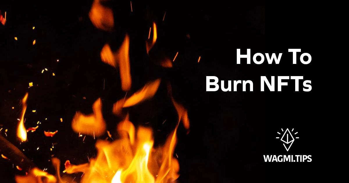 how to burn nfts