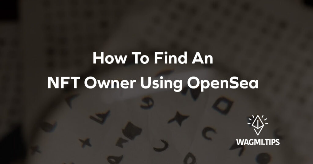 how to find an nft owner